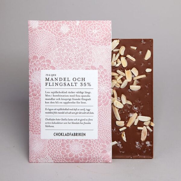 Chokladkaka mandel och flingsalt