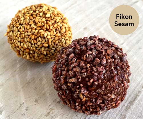 Veganboll fikon & sesam