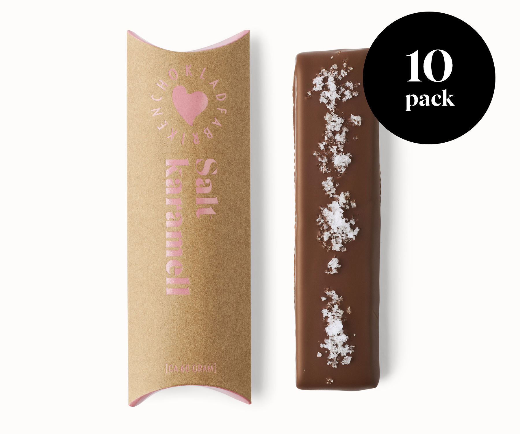 Salt karamellstång 10-pack