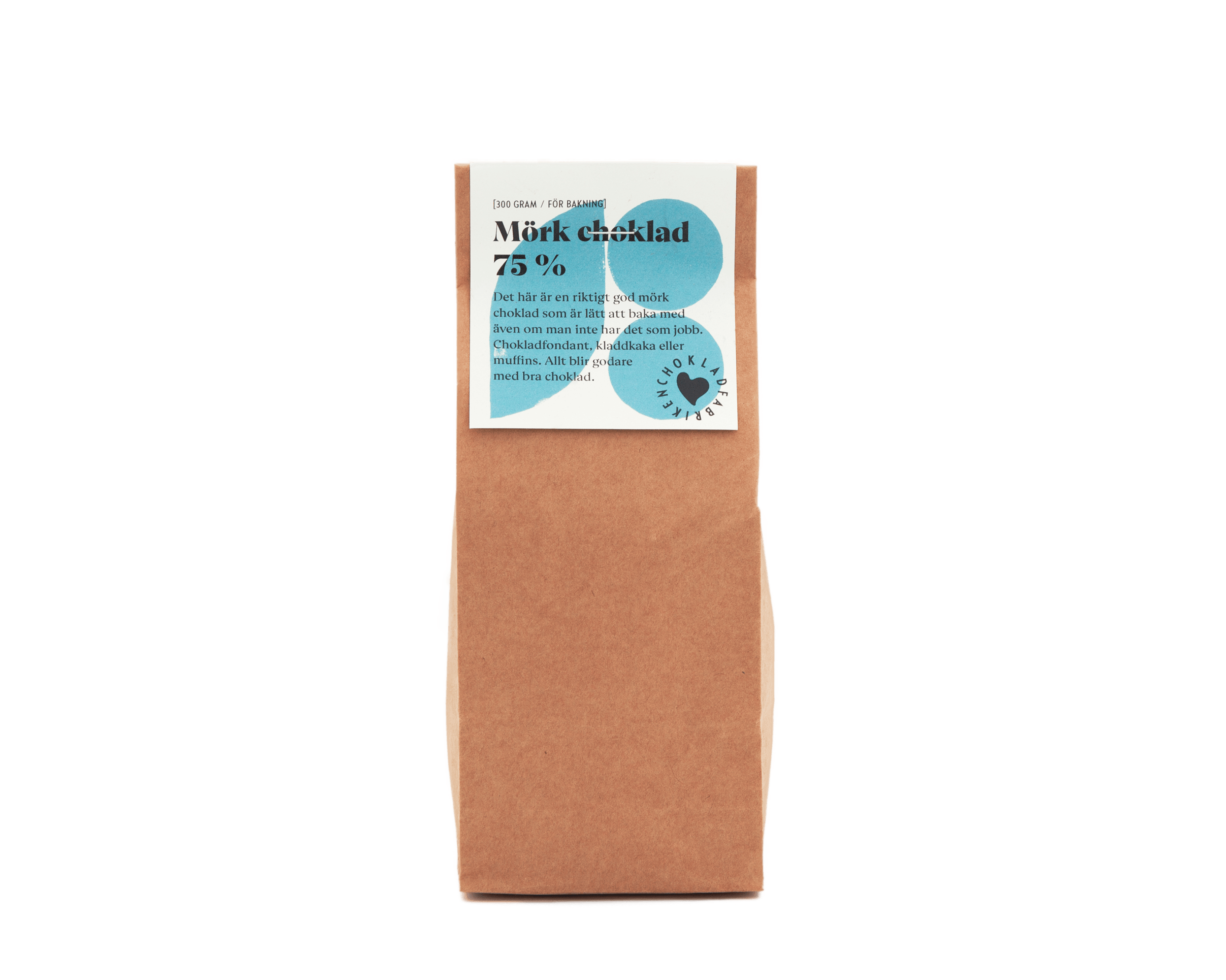 Mörk choklad för bakning 75 %