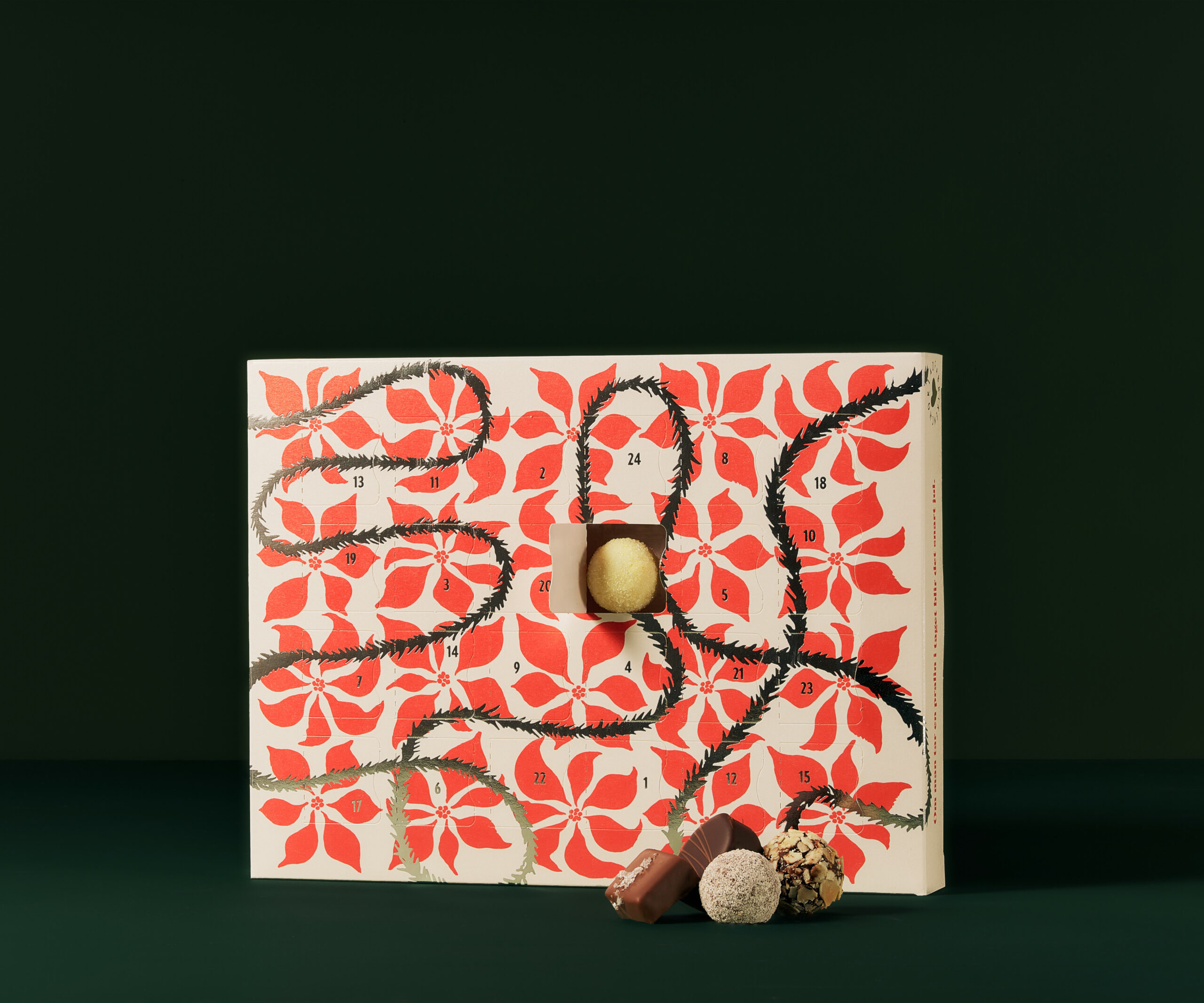 Chokladkalender med praliner (förbokning)