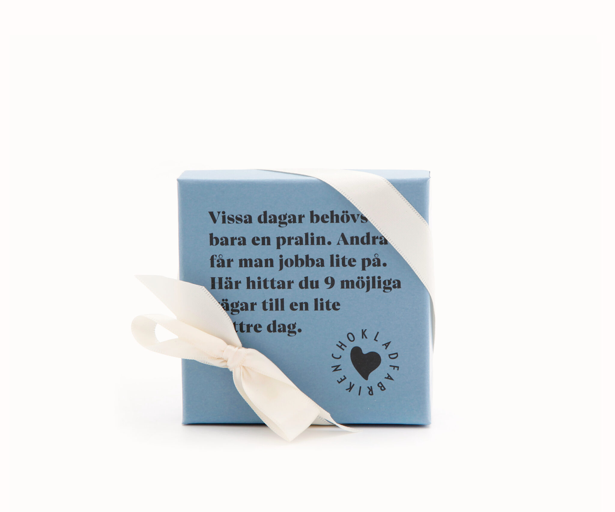 Presentask 9 praliner blå