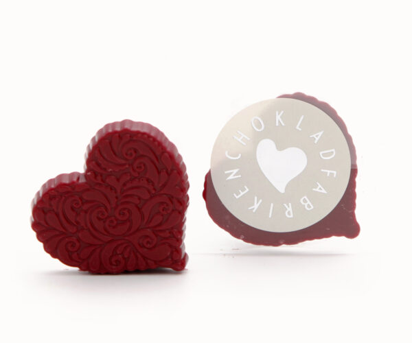 Hallonchokladhjärta (vegan)